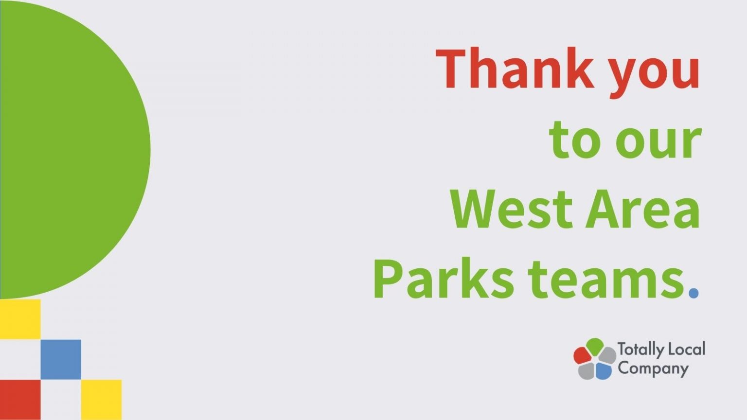 Parks thank you